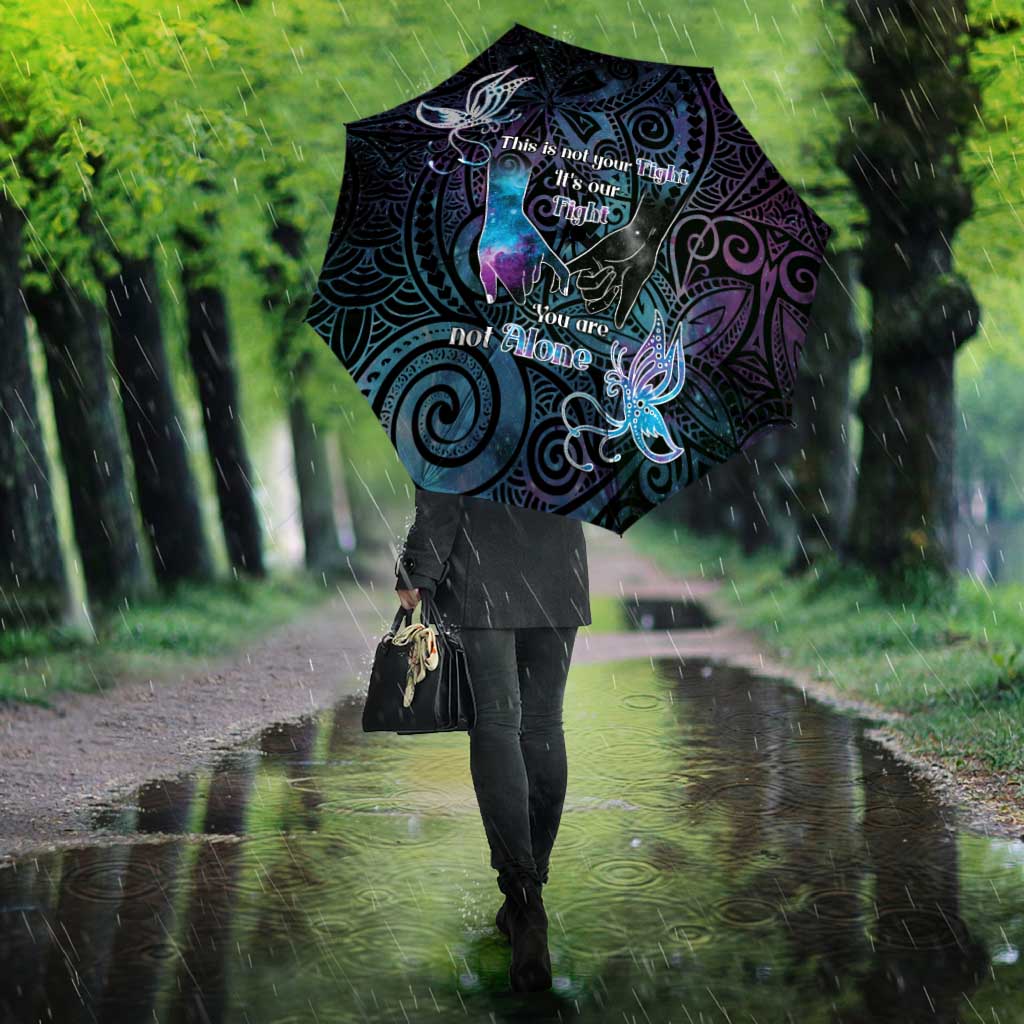 Suicide Awareness Umbrella You Are Not Alone LT05 - Polynesian Pride