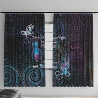 Suicide Awareness Window Curtain You Are Not Alone LT05 With Hooks Black - Polynesian Pride