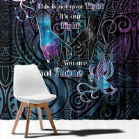 Suicide Awareness Window Curtain You Are Not Alone LT05 - Polynesian Pride