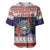 American Samoa Christmas Baseball Jersey Poinsettia La Maunia Le Kilisimasi