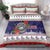 American Samoa Christmas Bedding Set Poinsettia La Maunia Le Kilisimasi