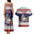 American Samoa Christmas Couples Matching Tank Maxi Dress and Hawaiian Shirt Poinsettia La Maunia Le Kilisimasi