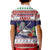 American Samoa Christmas Kid Polo Shirt Poinsettia La Maunia Le Kilisimasi