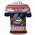 American Samoa Christmas Polo Shirt Poinsettia La Maunia Le Kilisimasi