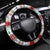 American Samoa Christmas Steering Wheel Cover Poinsettia La Maunia Le Kilisimasi