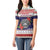 American Samoa Christmas Women Polo Shirt Poinsettia La Maunia Le Kilisimasi