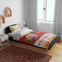 French Polynesia Christmas Bedding Set Coat Of Arms Merry Xmas LT05 - Polynesian Pride