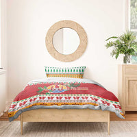 French Polynesia Christmas Bedding Set Coat Of Arms Merry Xmas LT05 - Polynesian Pride