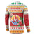 French Polynesia Christmas Button Sweatshirt Coat Of Arms Merry Xmas