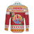 French Polynesia Christmas Family Matching Off The Shoulder Long Sleeve Dress and Hawaiian Shirt Coat Of Arms Merry Xmas