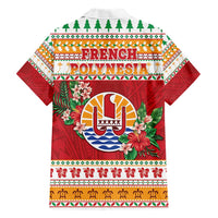 French Polynesia Christmas Hawaiian Shirt Coat Of Arms Merry Xmas LT05 - Polynesian Pride