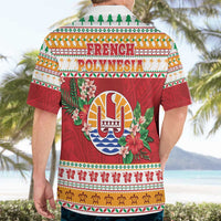French Polynesia Christmas Hawaiian Shirt Coat Of Arms Merry Xmas LT05 - Polynesian Pride