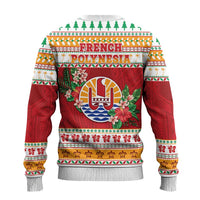 French Polynesia Christmas Ugly Christmas Sweater Coat Of Arms Merry Xmas LT05 - Polynesian Pride