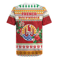 French Polynesia Christmas Rugby Jersey Coat Of Arms Merry Xmas LT05 - Polynesian Pride