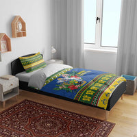 Solomon Islands Christmas Bedding Set Coat Of Arms Merry Xmas LT05 - Polynesian Pride