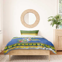 Solomon Islands Christmas Bedding Set Coat Of Arms Merry Xmas LT05 - Polynesian Pride