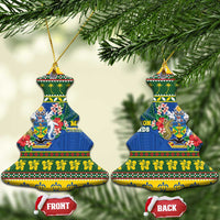 Solomon Islands Christmas Ceramic Ornament Coat Of Arms Merry Xmas LT05 Christmas Tree Green - Polynesian Pride