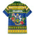 Solomon Islands Christmas Family Matching Long Sleeve Bodycon Dress and Hawaiian Shirt Coat Of Arms Merry Xmas