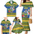 Solomon Islands Christmas Family Matching Mermaid Dress and Hawaiian Shirt Coat Of Arms Merry Xmas