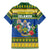 Solomon Islands Christmas Family Matching Mermaid Dress and Hawaiian Shirt Coat Of Arms Merry Xmas