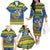 Solomon Islands Christmas Family Matching Off The Shoulder Long Sleeve Dress and Hawaiian Shirt Coat Of Arms Merry Xmas