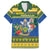 Solomon Islands Christmas Family Matching Off The Shoulder Long Sleeve Dress and Hawaiian Shirt Coat Of Arms Merry Xmas