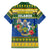 Solomon Islands Christmas Family Matching Off The Shoulder Long Sleeve Dress and Hawaiian Shirt Coat Of Arms Merry Xmas