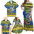 Solomon Islands Christmas Family Matching Off Shoulder Maxi Dress and Hawaiian Shirt Coat Of Arms Merry Xmas