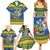 Solomon Islands Christmas Family Matching Summer Maxi Dress and Hawaiian Shirt Coat Of Arms Merry Xmas