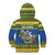 Solomon Islands Christmas Kid Hoodie Coat Of Arms Merry Xmas