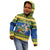 Solomon Islands Christmas Kid Hoodie Coat Of Arms Merry Xmas