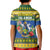 Solomon Islands Christmas Kid Polo Shirt Coat Of Arms Merry Xmas