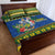 Solomon Islands Christmas Quilt Bed Set Coat Of Arms Merry Xmas