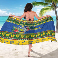 Solomon Islands Christmas Sarong Coat Of Arms Merry Xmas LT05 - Polynesian Pride