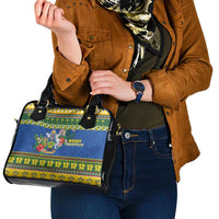 Solomon Islands Christmas Shoulder Handbag Coat Of Arms Merry Xmas LT05 - Polynesian Pride