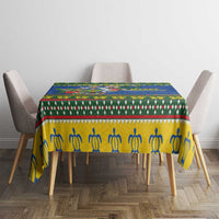 Solomon Islands Christmas Tablecloth Coat Of Arms Merry Xmas LT05 - Polynesian Pride