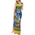 Solomon Islands Christmas Tank Maxi Dress Coat Of Arms Merry Xmas