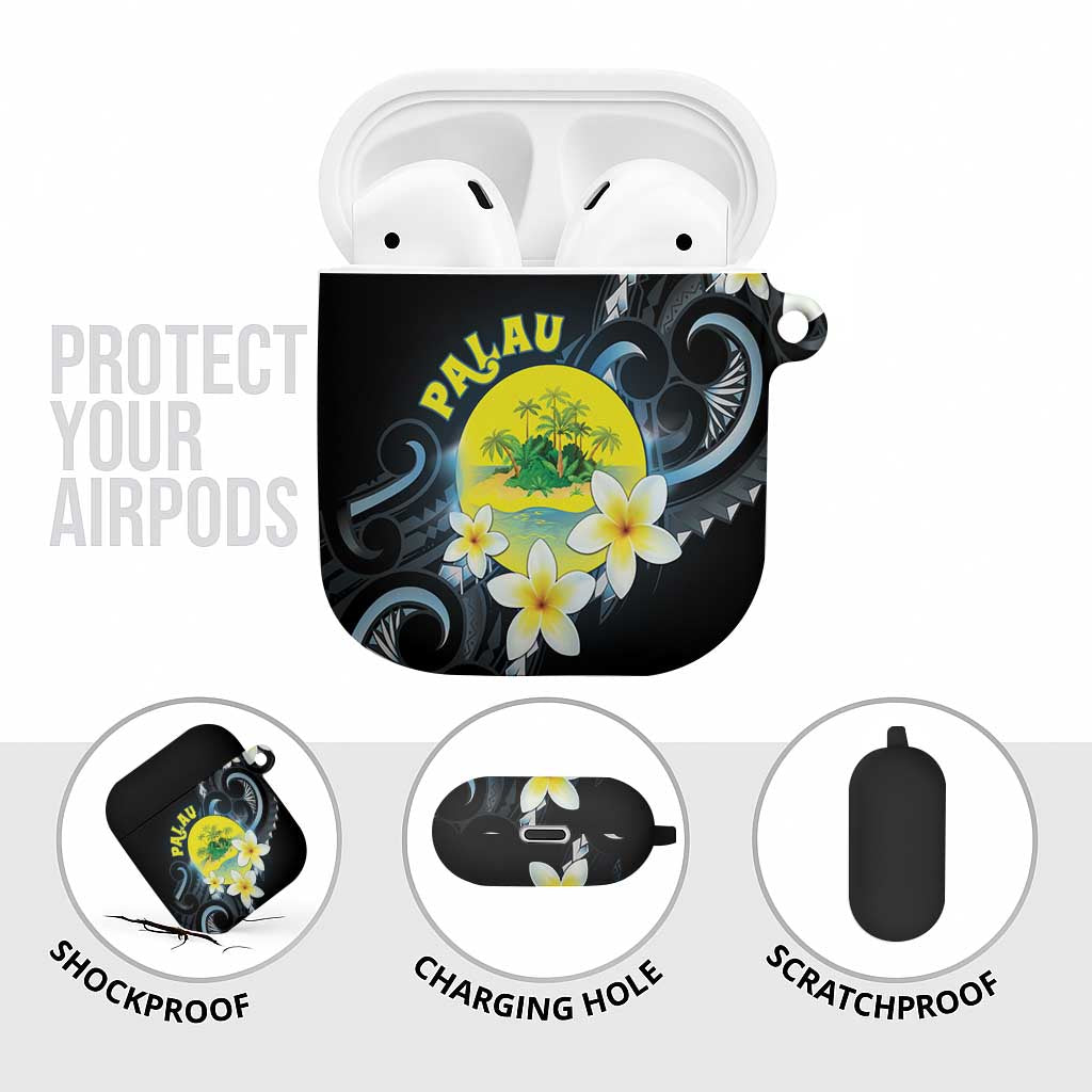 Palau United Nations Day AirPods Case Polynesian Curves Plumeria LT05 - Polynesian Pride