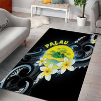 Palau United Nations Day Area Rug Polynesian Curves Plumeria LT05 - Polynesian Pride