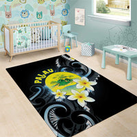 Palau United Nations Day Area Rug Polynesian Curves Plumeria LT05 - Polynesian Pride