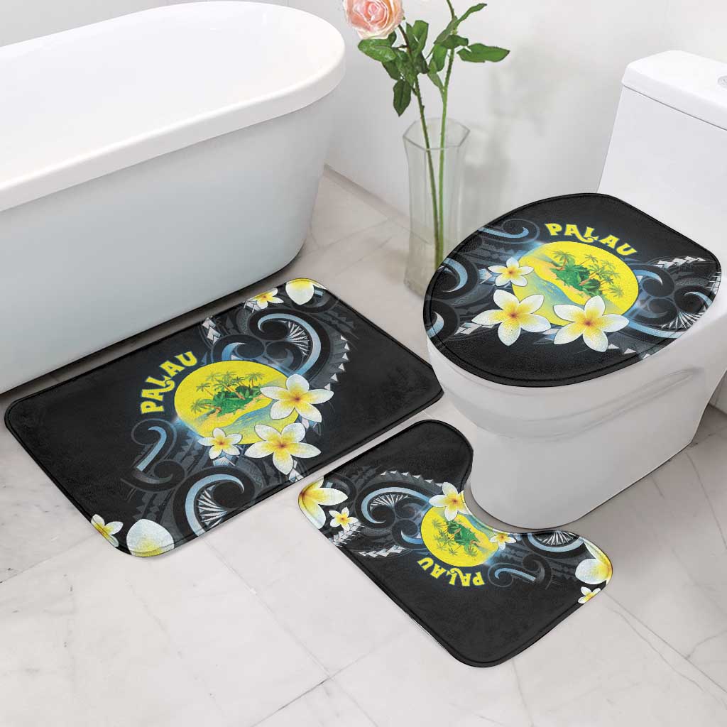 Palau United Nations Day Bathroom Set Polynesian Curves Plumeria LT05 - Polynesian Pride