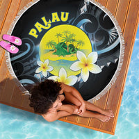 Palau United Nations Day Beach Blanket Polynesian Curves Plumeria LT05 - Polynesian Pride