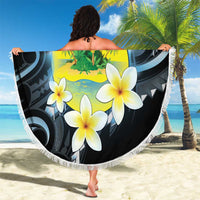 Palau United Nations Day Beach Blanket Polynesian Curves Plumeria LT05 - Polynesian Pride