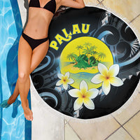 Palau United Nations Day Beach Blanket Polynesian Curves Plumeria LT05 - Polynesian Pride