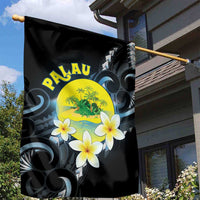 Palau United Nations Day Garden Flag Polynesian Curves Plumeria LT05 - Polynesian Pride