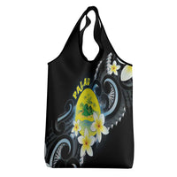 Palau United Nations Day Grocery Bag Polynesian Curves Plumeria LT05 - Polynesian Pride