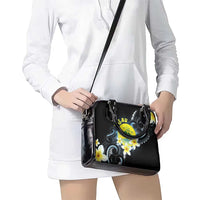 Palau United Nations Day Shoulder Handbag Polynesian Curves Plumeria LT05 - Polynesian Pride