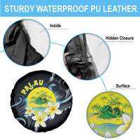 Palau United Nations Day Spare Tire Cover Polynesian Curves Plumeria LT05 - Polynesian Pride