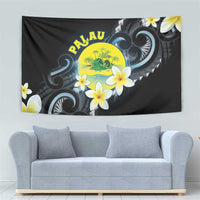 Palau United Nations Day Tapestry Polynesian Curves Plumeria LT05 - Polynesian Pride