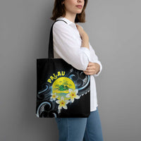 Palau United Nations Day Tote Bag Polynesian Curves Plumeria LT05 - Polynesian Pride